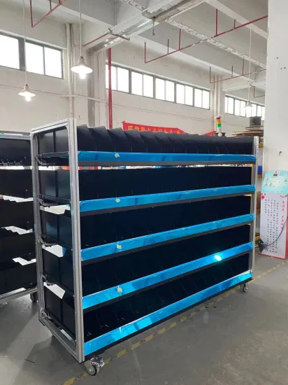 Smart LED Light Mobile SMT Electronic Material Storage Rack Shelve