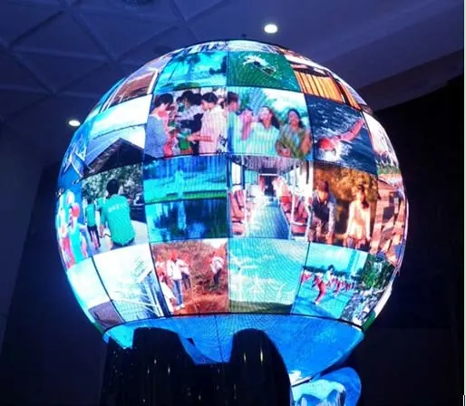 Night Club Special Shape P4 LED Display Screen Spherical Flexible LED Ball Screen